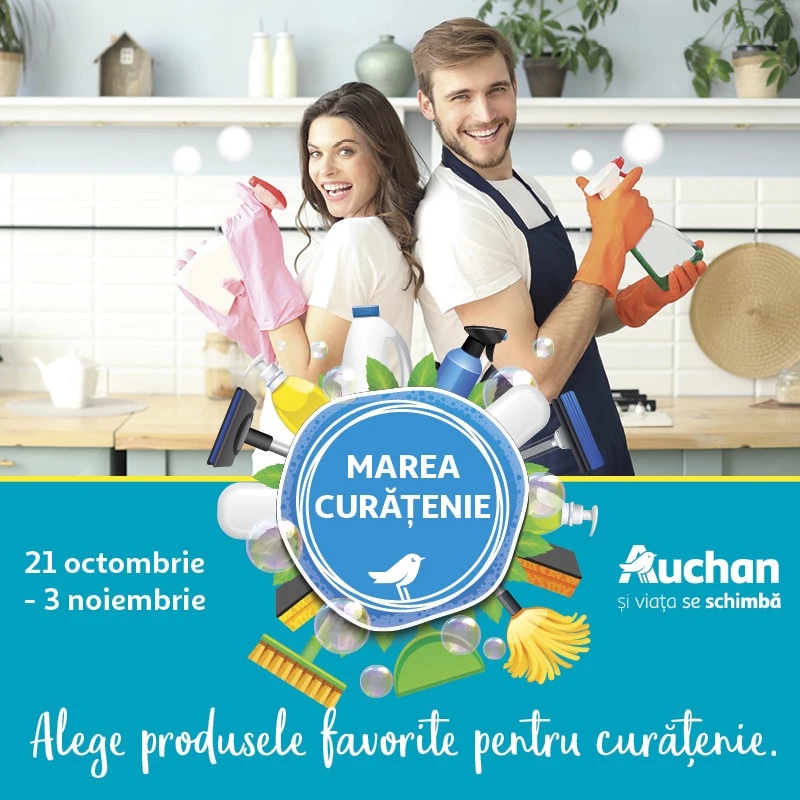 Pregătește-te pentru curățenia de toamnă-iarnă cu hipermarketul Auchan